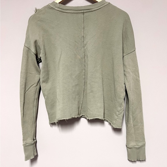 FREE PEOPLE Green OVERSIZED Retro Sweater WOMEN Small - Picture 4 of 8